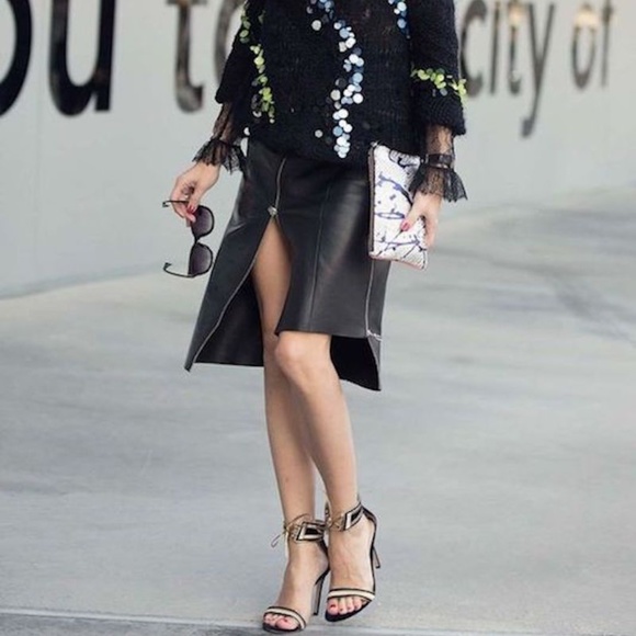 Rachel Roy Double Front Zipper Skirt - Picture 1 of 15